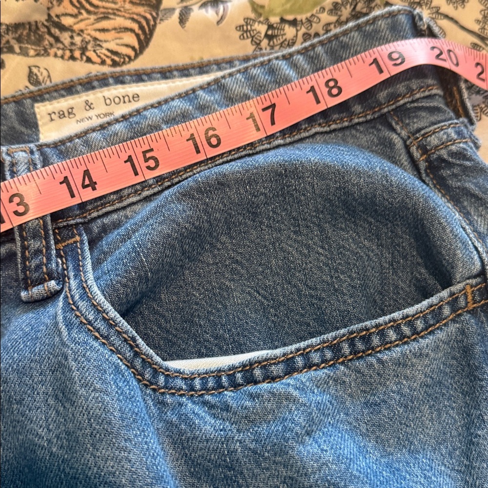 rag & bone Women’s Lori Crop Wide Leg Jeans Mediumwash Size 34 - Picture 10 of 10